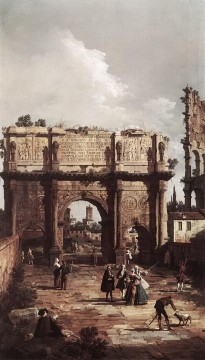  rome - Rome l’arche de Constantine 1742 Canaletto Venise